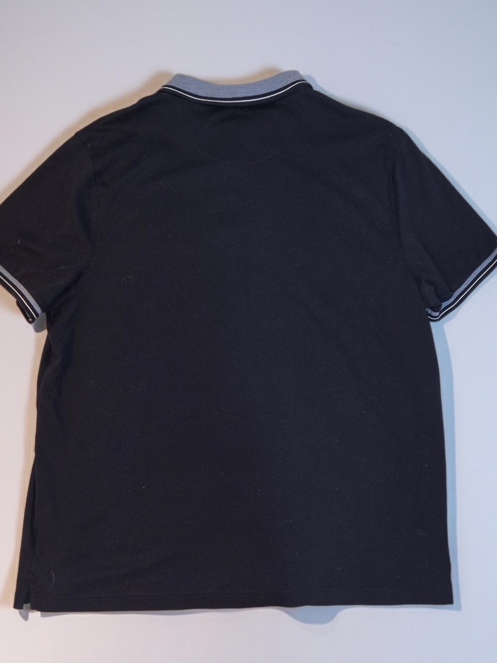 Flawless- Michael Kors - Navy Polo Shirt with Contrast Blue Collar Mens Size XL - Picture 7 of 11